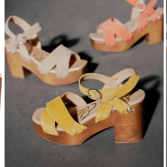 Sam Edelman Josefine mustard suede leather boho sandals Sz 9 1/2 new - Picture 4 of 10